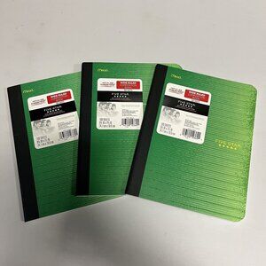 Five Star Wide Ruled Composition Notebook Green 9-3/4"x 7-1/2" (Pack of 3)